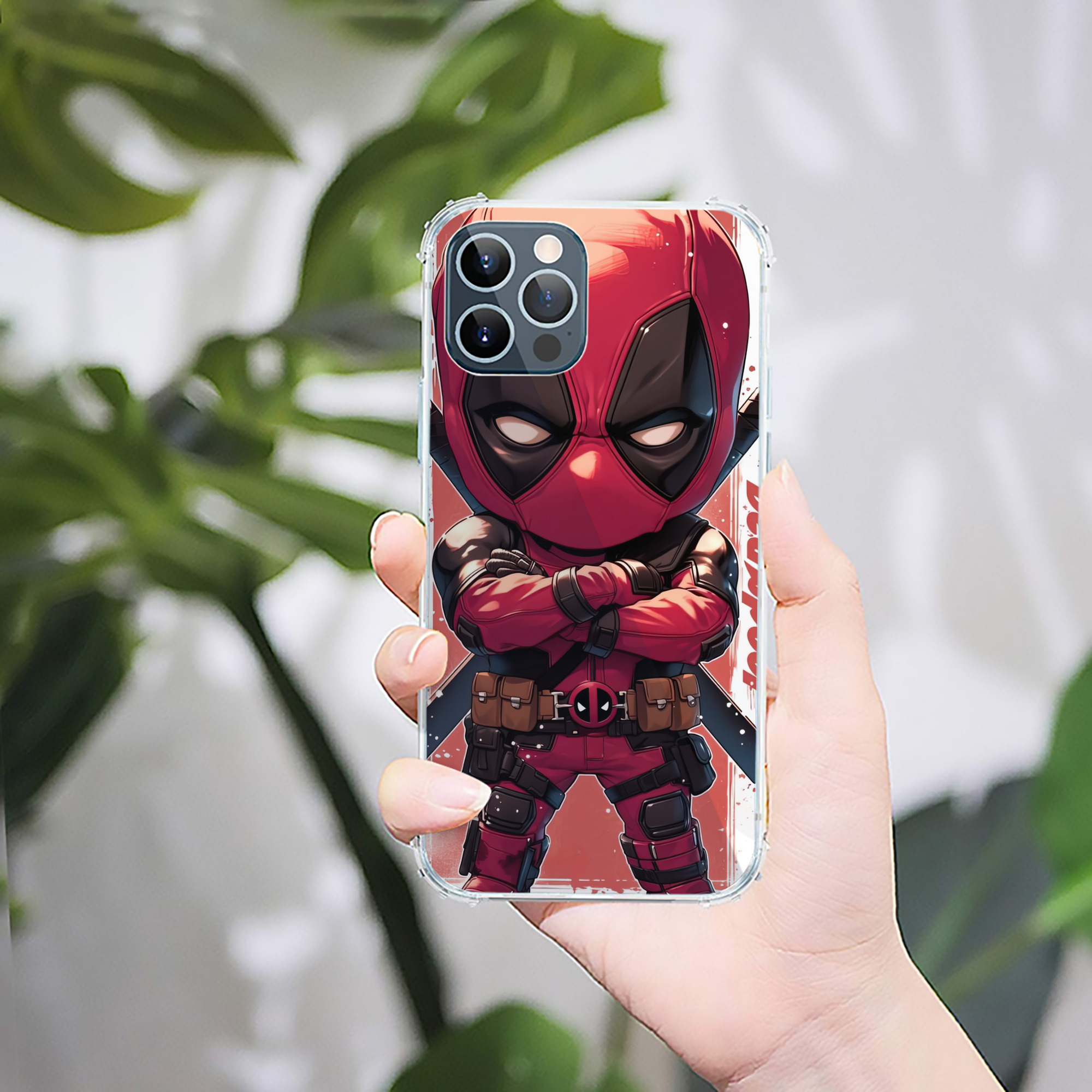 （画像用） Deadpool デッドプール 【iPhone 12シリーズ対応】透明スマホケース（クリアソフトケース）